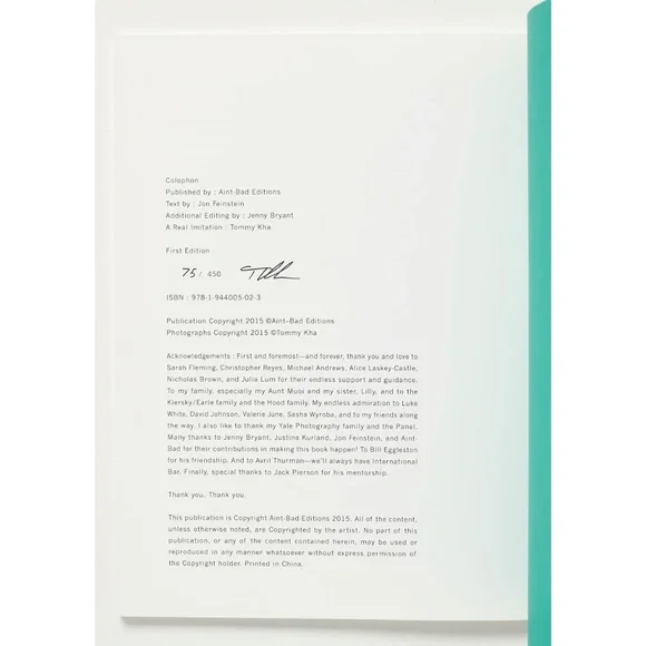 A Real Imitation SIGNED by TOMMY KHA - Aint-Bad Editions, 2015